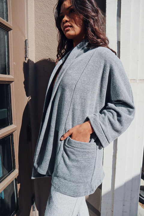 Grey Rumi Cardigan - Life Clothing Co
