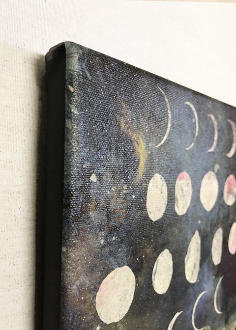 The Phases of the Moon Art Canvas - moon phase art canvas 2
