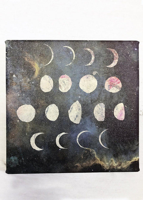 The Phases of the Moon Art Canvas - moon phase art canvas 3
