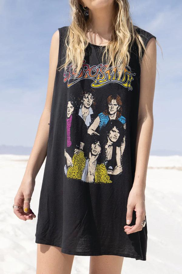 Aerosmith Tank Dress - Life Clothing Co