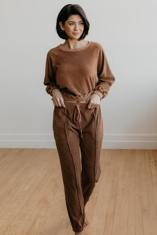 Brown All Good Joggers - Life Clothing Co