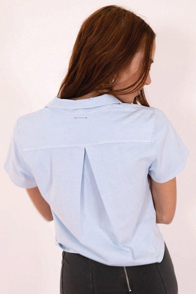 Blue Bowling Top - Life Clothing Co