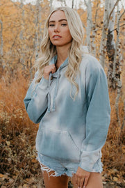 Blue Faded Freedom Hoodie - Life Clothing Co