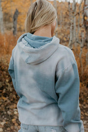 Blue Faded Freedom Hoodie - Life Clothing Co