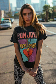 Bon Jovi Heart & Dagger Vintage Tee - Life Clothing Co