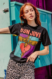 Bon Jovi Heart & Dagger Vintage Tee - Life Clothing Co