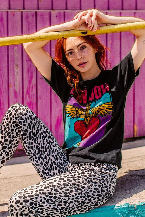 Bon Jovi Heart & Dagger Vintage Tee - Life Clothing Co