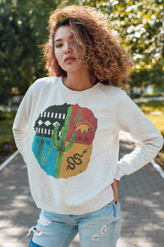 Desert Elements Crewneck Sweatshirt - Life Clothing Co