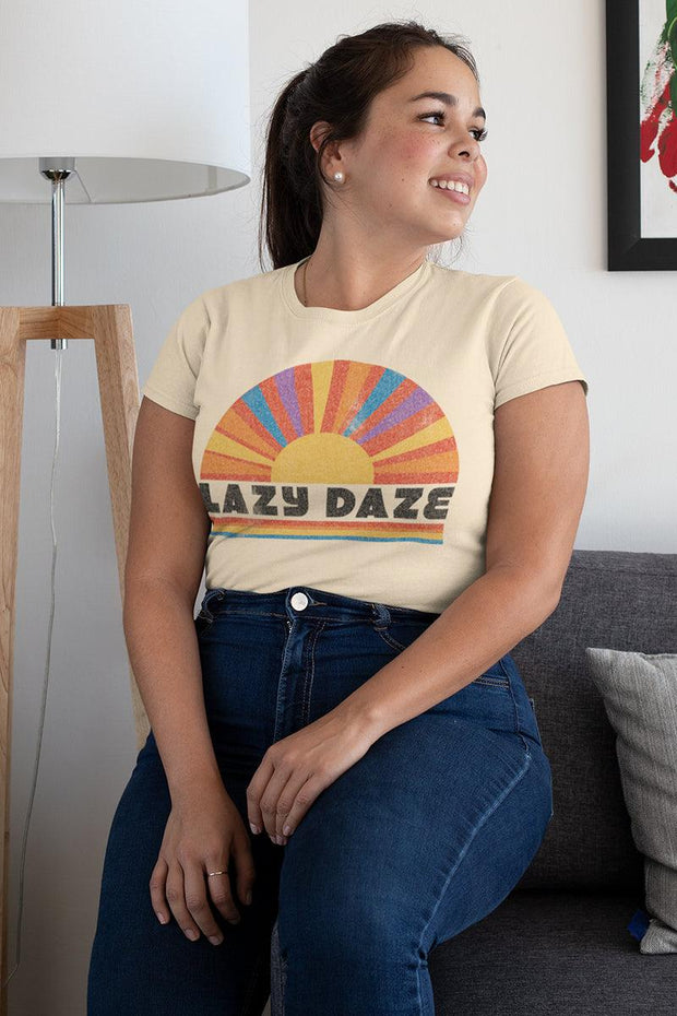 Lazy Daze Curvy Boyfriend Tee - Life Clothing Co