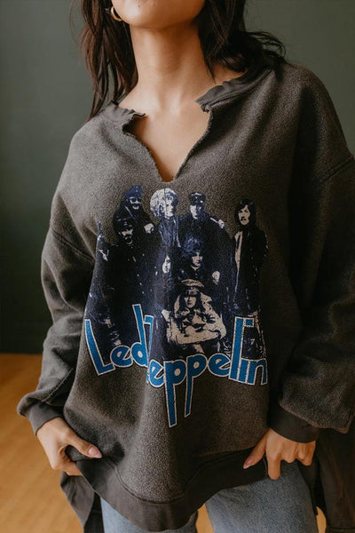 Led Zeppelin Oversized Sweater - Life Clothing Co