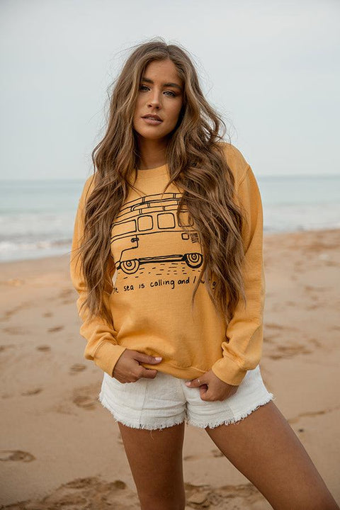 The Sea Is Calling Crewneck Sweatshirt - Life Clothing Co