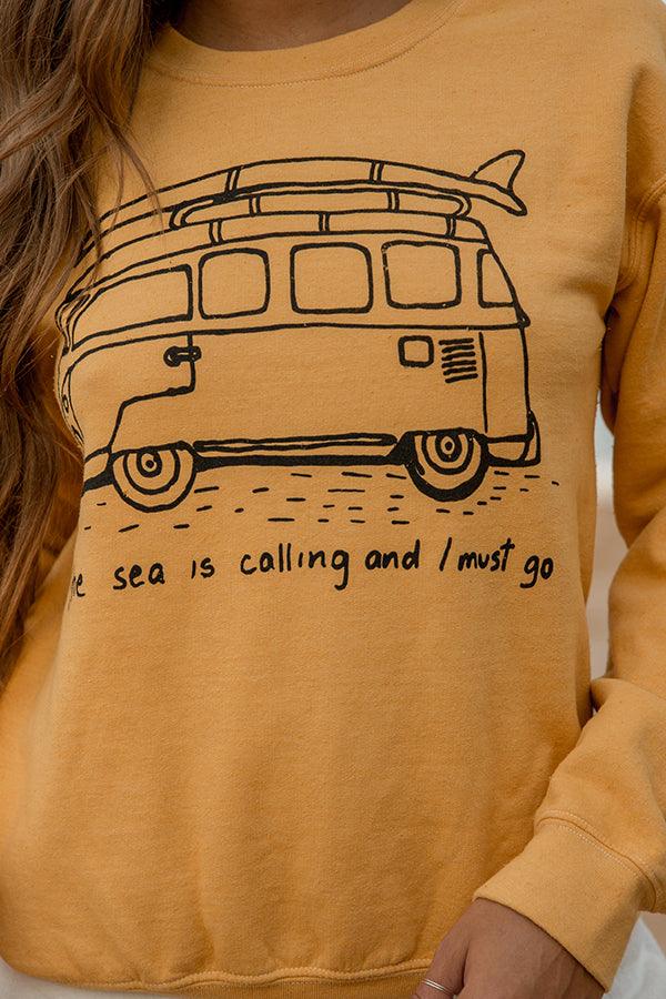 The Sea Is Calling Crewneck Sweatshirt - Life Clothing Co