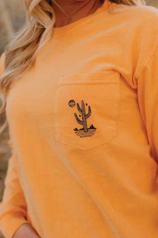 Midnight Desert Cactus Long Sleeve - Life Clothing Co