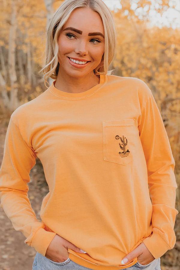 Midnight Desert Cactus Long Sleeve - Life Clothing Co