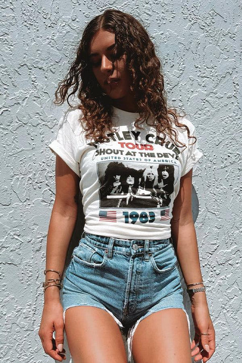 Motley Crue Devil Vintage Tee - Life Clothing Co