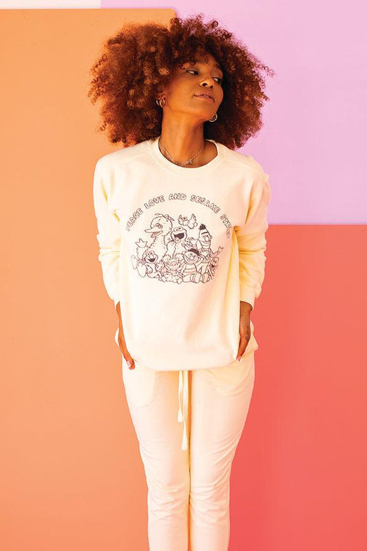 Peace Love and Sesame Sweater - Life Clothing Co