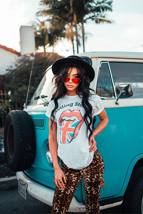 Rolling Stones Flag Vintage Tee - Life Clothing Co