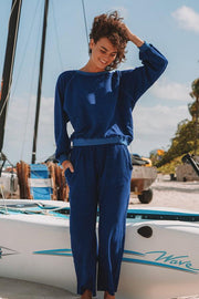 The Navy Smile Sweatshirt - Life Clothing Co