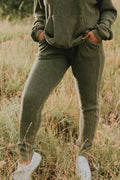 Waffle Olive Jogger Pants - Life Clothing Co