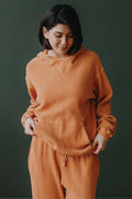 Orange Waffle Hoodie - Life Clothing Co