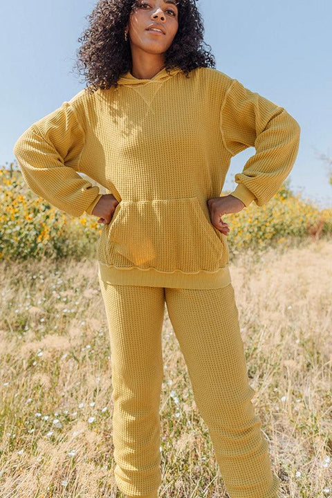 Waffle Sunflower Jogger Pants - Life Clothing Co
