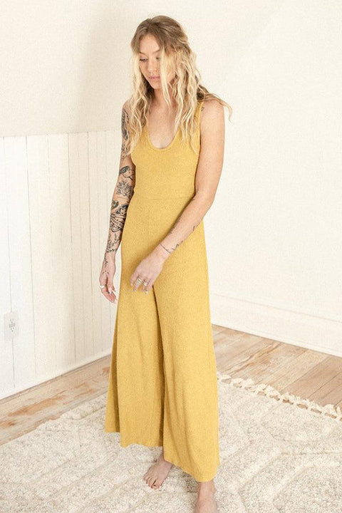 Gold Yucca Jumpsuit - Life Clothing Co
