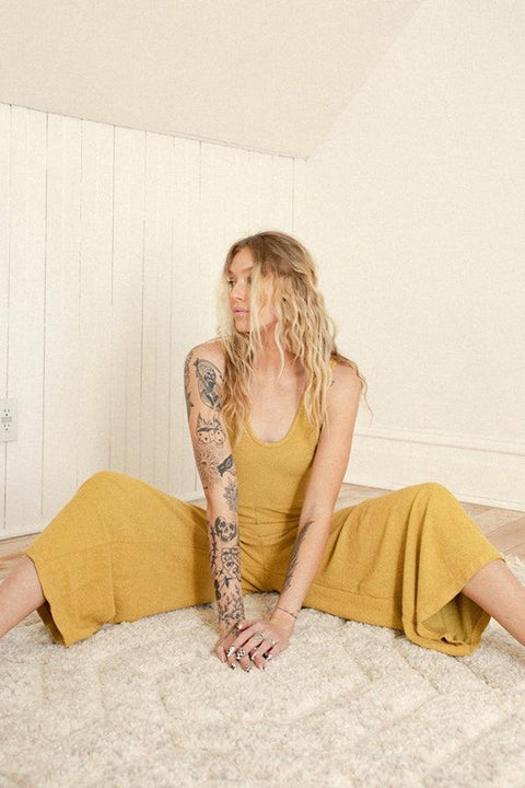 Gold Yucca Jumpsuit - Life Clothing Co